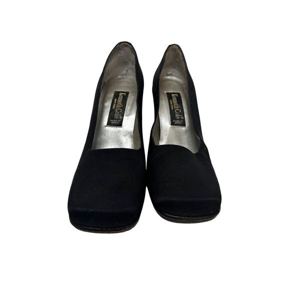 Kenneth Cole New York Y2K 90s ‘s Black Fabric Pumps Excellent Condition - Picture 4 of 12